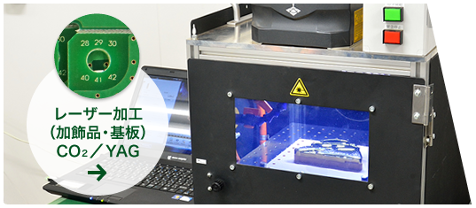 レーザー加工(加飾品・基板)CO2/YAG